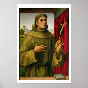 Poster St Francis d'Assissi, c.1490 (tempera sur le