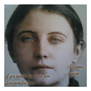Poster St. Gemma Galgani,