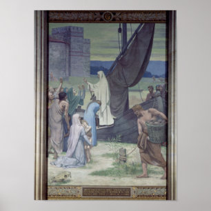 Poster St Genevieve apportant des approvisionnements