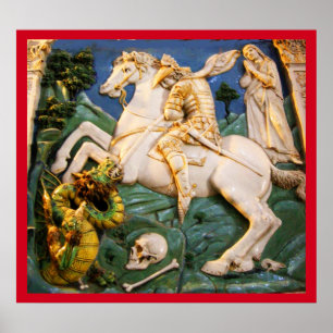 Poster St. George, Dragon et Princesse