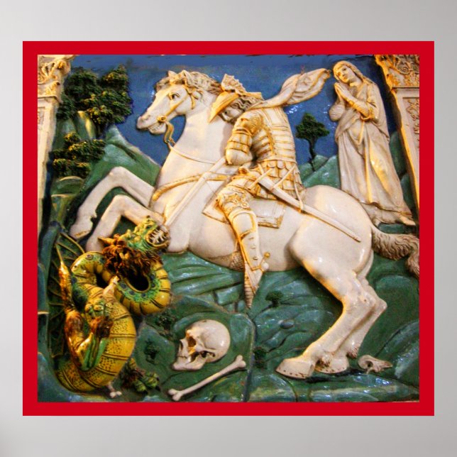 Poster St. George, Dragon et Princesse (Devant)