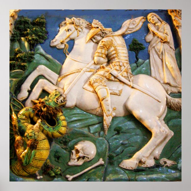 Poster St. George, Dragon et Princesse (Devant)