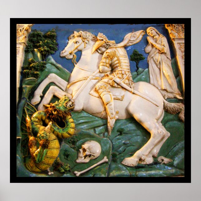 Poster St. George, Dragon et Princesse (Devant)