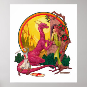 Poster St. George et l'affiche du dragon