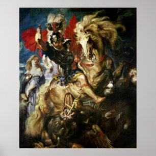 Poster St George et le dragon, c.1606