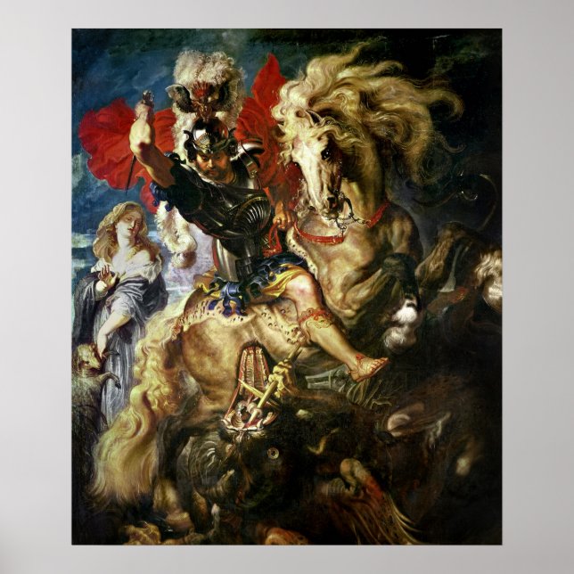 Poster St. George et le Dragon, vers 1606 (Devant)