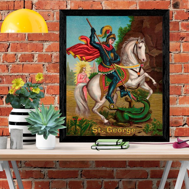 Poster St. George Secourt la princesse (Créateur téléchargé)