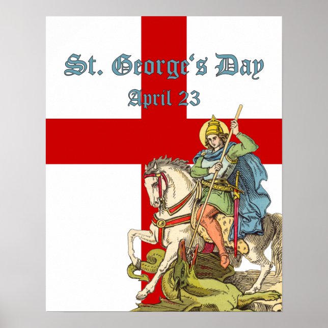 Poster St. George sur le cheval (BS 01) (Devant)