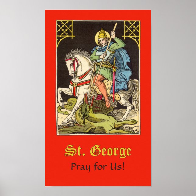 Poster St. George sur le cheval (BS 01) (Devant)