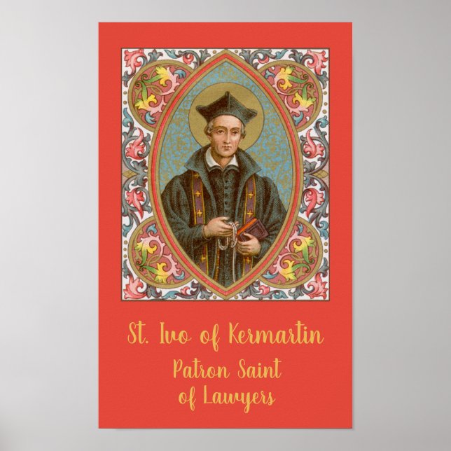 Poster St. Ivo de Kermartin (BK 015) (Devant)