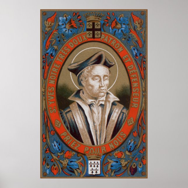 Poster St. Ivo de Kermartin (M 005) (Devant)