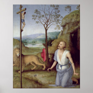 Poster St. Jérôme dans le désert, c.1499-1502
