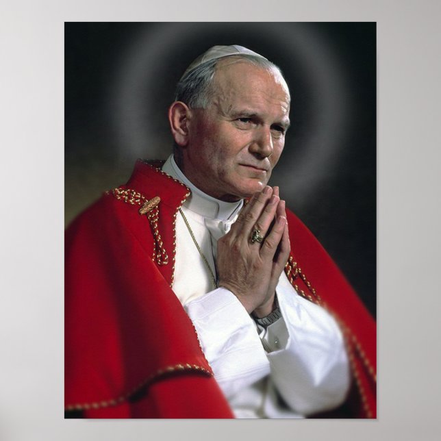 POSTER ST JOHN PAUL À LA PRIÈRE (Devant)