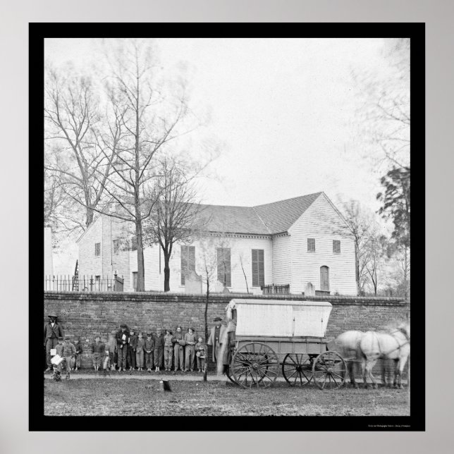 Poster St. John's Church à Richmond, VA 1865 (Devant)
