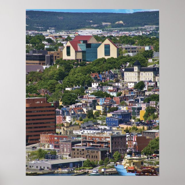 Poster St. John's, Terre-Neuve, Canada, (Devant)
