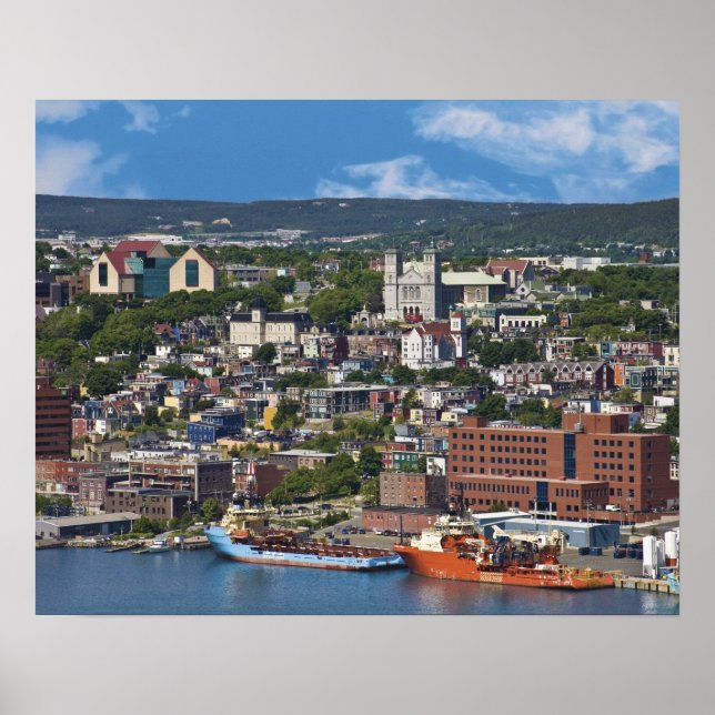 Poster St. John's, Terre-Neuve, Canada, le littoral (Devant)
