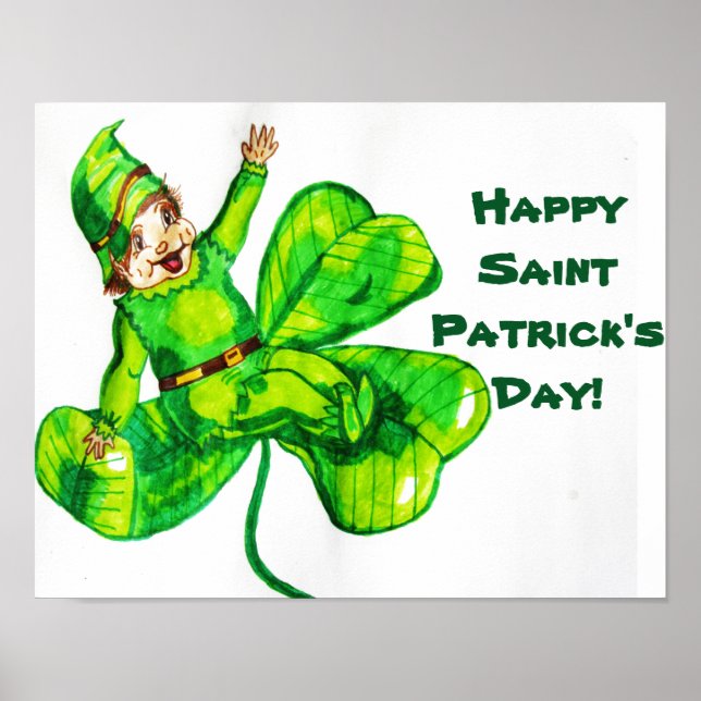 POSTER ST. LE BÉBÉ DU JOUR DE PATRICK LEPRECHAUN (Devant)