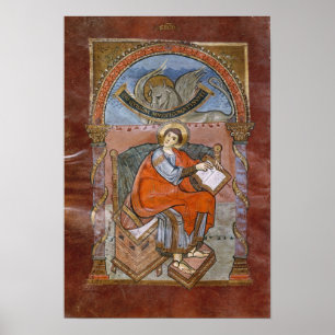 Poster St. Luke, from the Gospel of St. Riquier