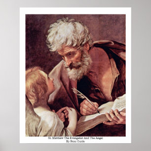 Poster St Matthew l'évangéliste et l'ange