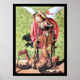POSTER ST. MICHAEL, DRAGON ET JUSTICE