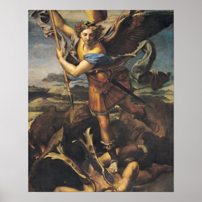 Poster St. Michael écrasant le démon, 1518 (Devant)