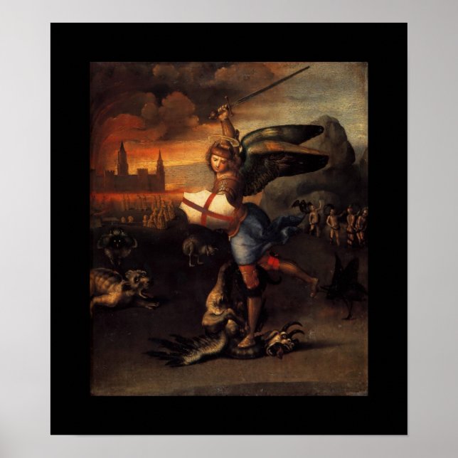 Poster St MICHAEL ET LE DRAGON (Devant)