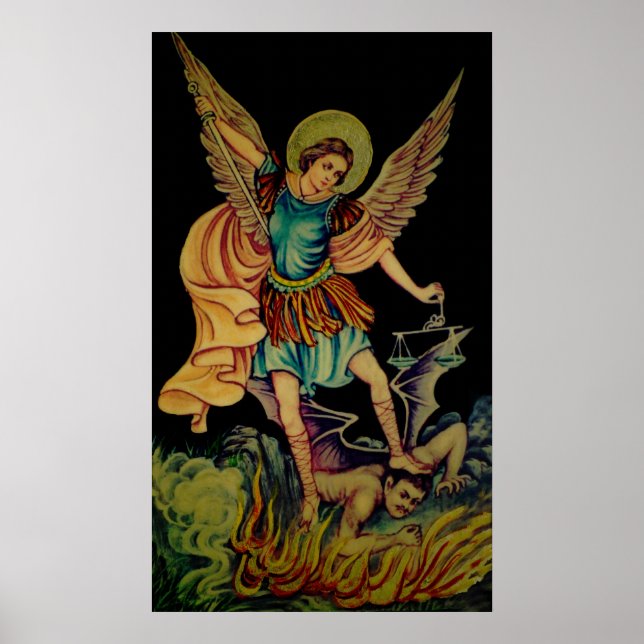 Poster St. Michael La toile ArchAngel Imprimer (Devant)