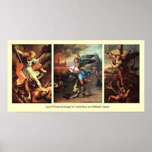 Poster St MICHAEL L'ARCHANGEL COLLECTION D'ART FIN