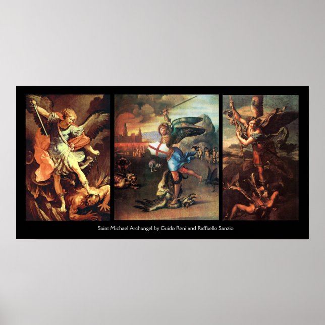 Poster St MICHAEL L'ARCHANGEL COLLECTION D'ART FIN (Devant)