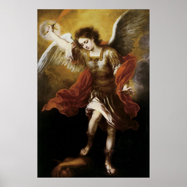 Poster St Michael par Murillo (Devant)