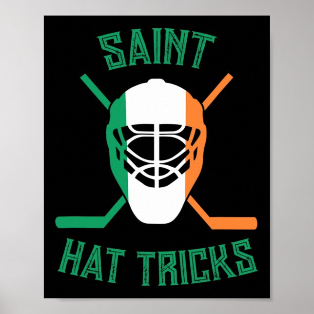 Poster St Patrick#39 ; s Jour Saint Casquette Tricks Drap (Devant)