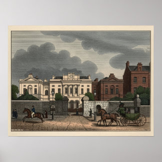 Poster St. Patrick Dun's Hospital in Dublin, Ireland 1835