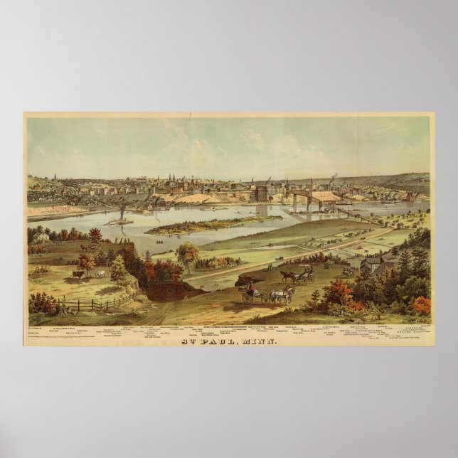 Poster St. Paul, Minnesota Lithographie 2 (Devant)