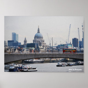 Poster St. Paul’s et la Tamise