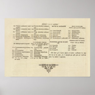 Poster St Petersbourg, page d'index de page 3 de titre de