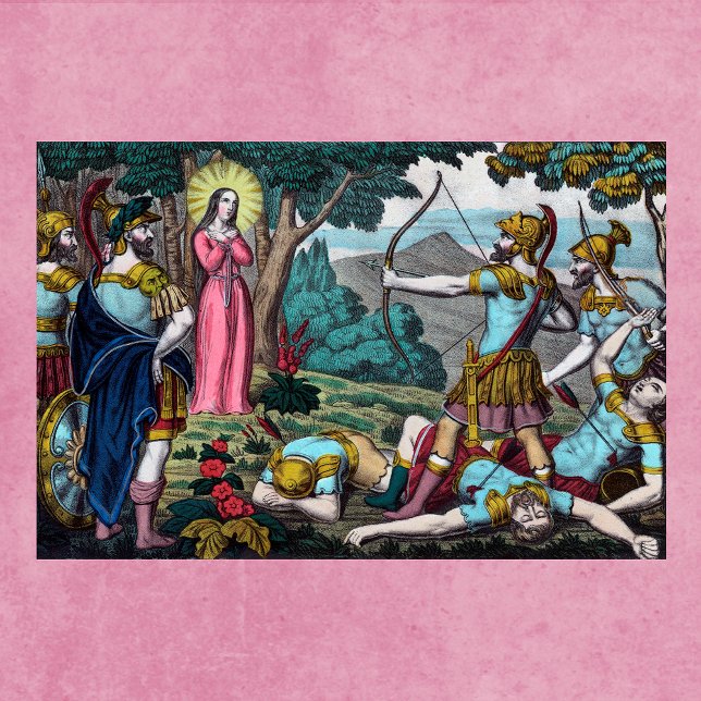 Poster St Philomena prise avec des flèches (Créateur téléchargé)