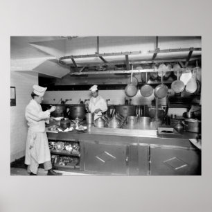 Poster St. Regis Hotel Kitchen, début du XIXe siècle