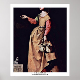 Poster St Rufina De Séville Par Zurbarán Francisco De