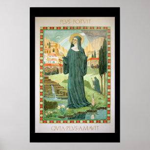 Poster St. Scholastica et Benedict