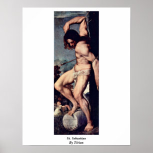Poster St SebastiAn par Titian