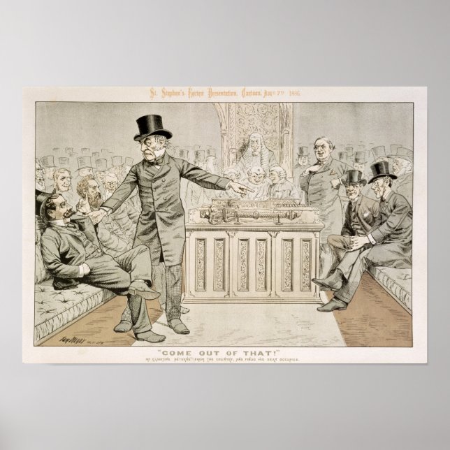 Poster 'St. Stephen's Review Présentation Cartoon' (Devant)