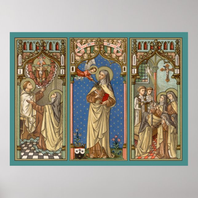 Poster St. Teresa d'Avila (SAU 28) Tripartite (Devant)