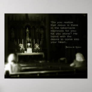 Poster St Thérèse sur Adoration.
