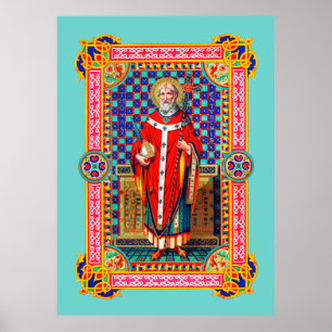 Poster St. Thomas Becket à Red Chasuble (K 34)