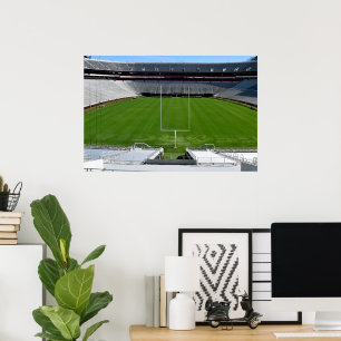 Poster Stade de football universitaire vide