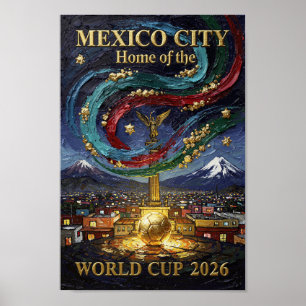 Poster Stade de la ville de Monterrey Soccer Art 2026