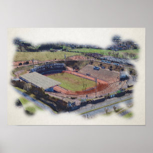 Poster Stade Odsal, Bradford Aerial Art