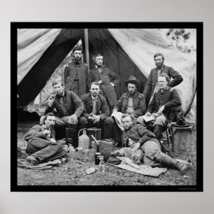 Poster Staff du Général Porter's avec George Custer 1862