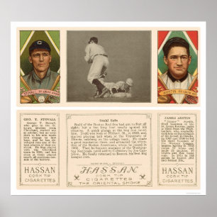 Poster Stahl Red Sox Browns Baseball 1912