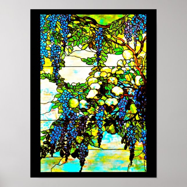 Poster-Stained Glass-Louis Tiffany 103 Poster (Front)